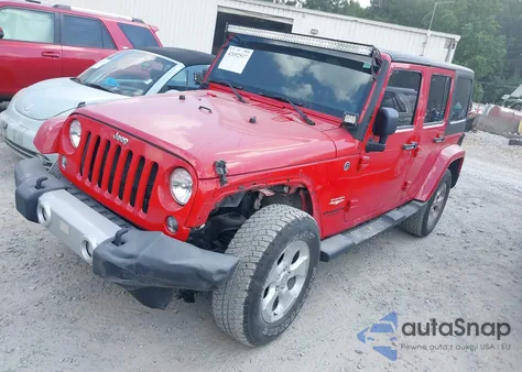 2014 Jeep Wrangler Unlimited Sahara z USA, uszkodzony, nr VIN 1C4BJWEG9EL152833
